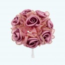 3" Diameter Satin Silk Flower 12X12 | Mauve 3" Diameter Satin Silk Flower 12X12 | Mauve